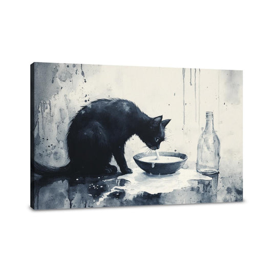Midnight Milk Spillage Canvas - Main Image
