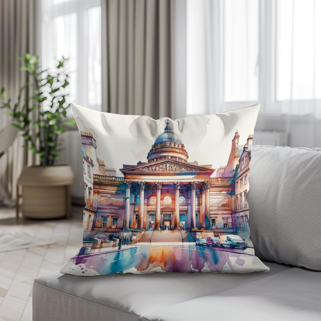 Edinburgh Walker Gallery Watercolor Essence Cotton Cushion - Secondary Image 4