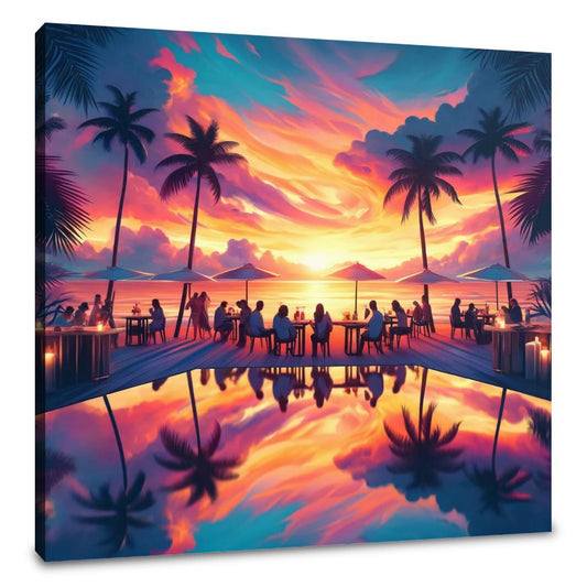 Summer Beach Bar Bliss Canvas - Main Image