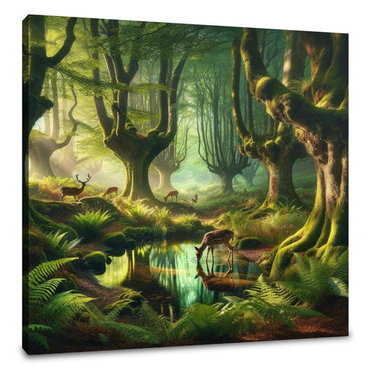 Enchanted Forest Pool Canvas - Main Image