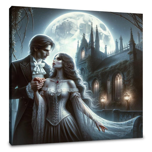 Moonlit Embrace Canvas - Main Image
