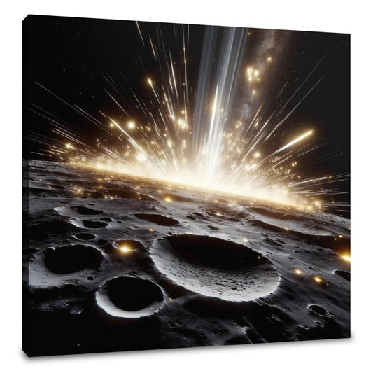 Mercury's Meteor Shower Spectacle Canvas - Main Image
