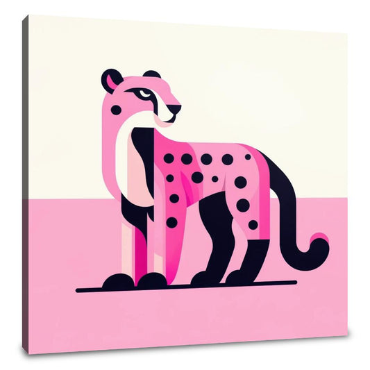 Pink Cheetah Charm Canvas - Main Image