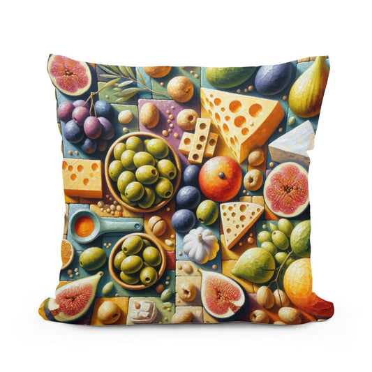 Mediterranean Mosaic Cotton Cushion - Main Image