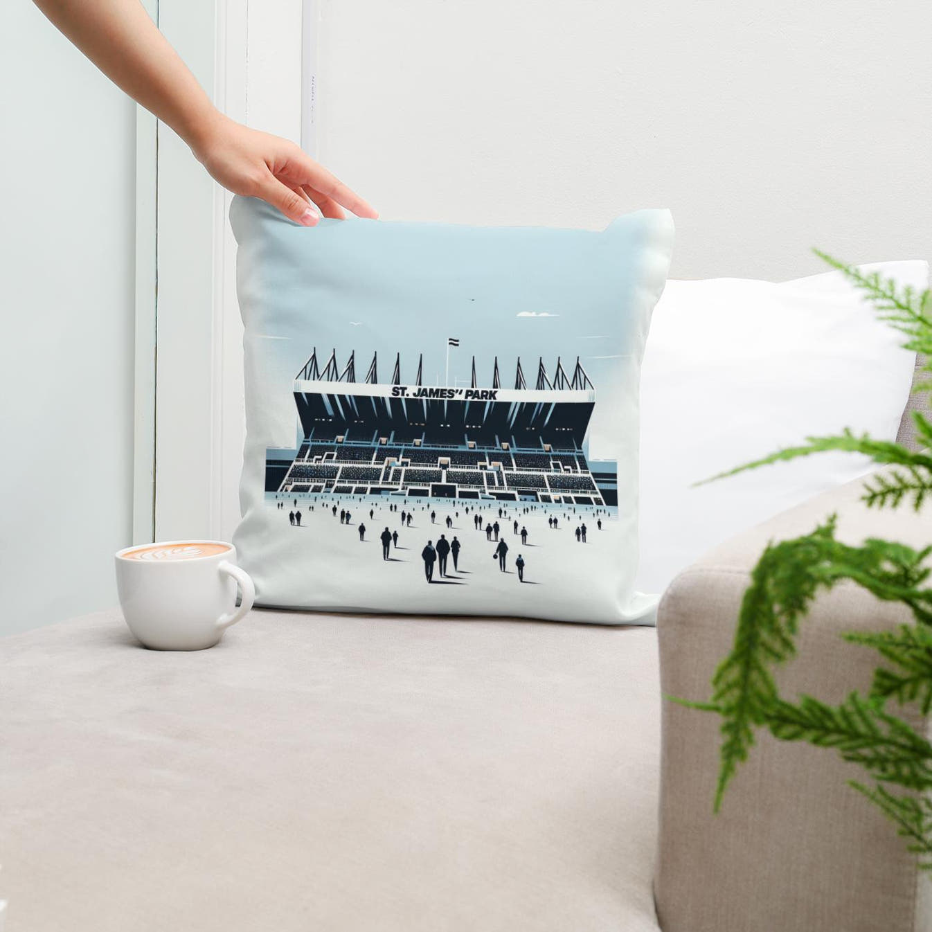 Newcastle St. James’ Park Anticipation Cotton Cushion - Secondary Image 5