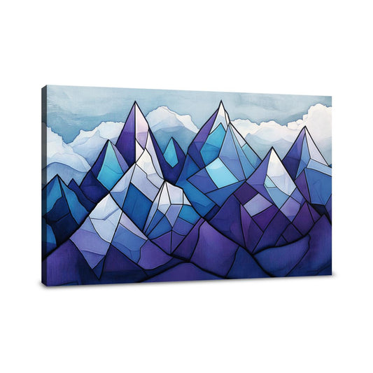 Geometric Peaks Expression Canvas - Main Image