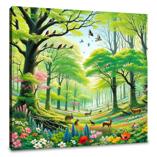 Spring Forest Bloom Canvas - Main Image