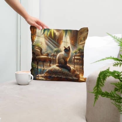 Siamese Solitude Cotton Cushion - Secondary Image 5
