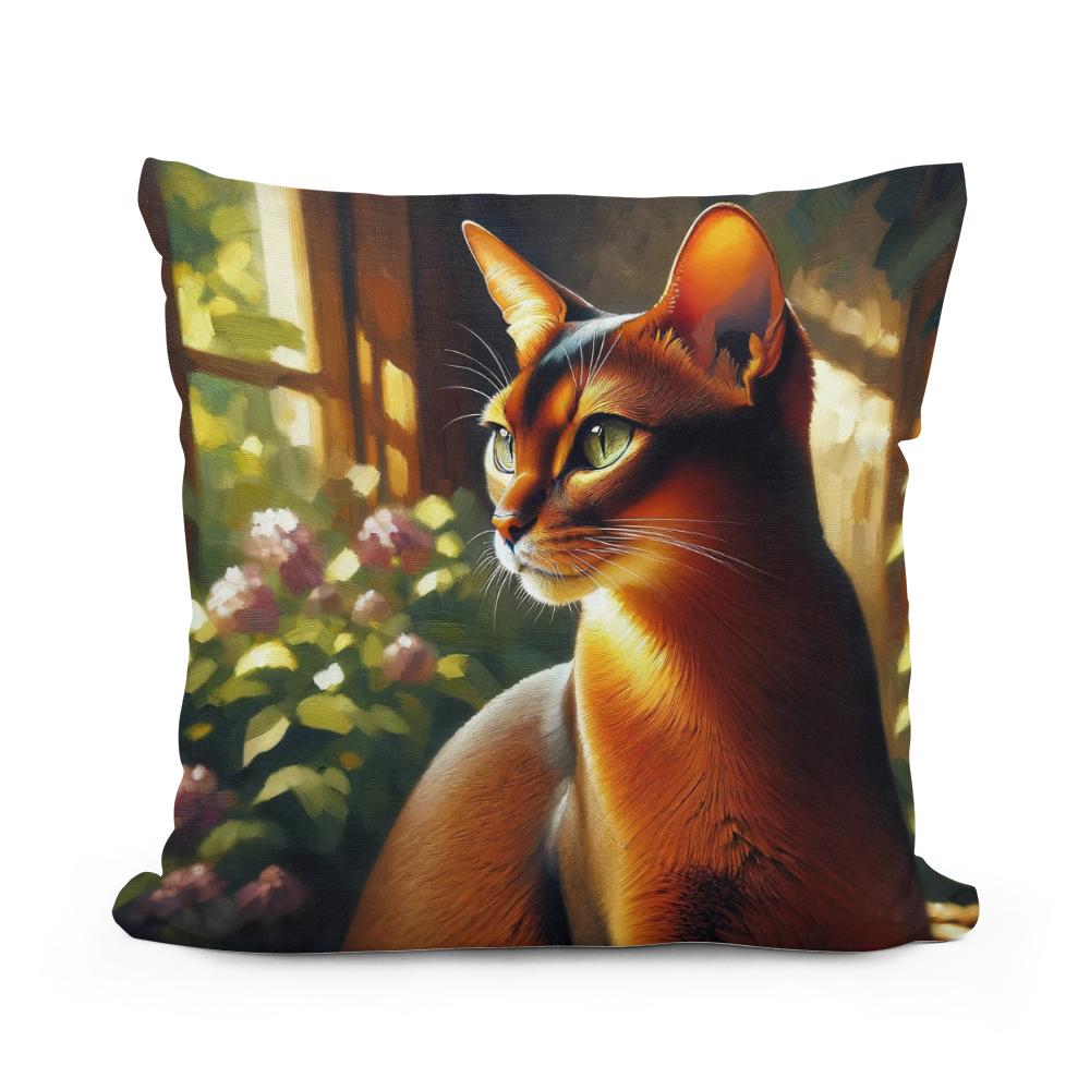 Abyssinian Tranquility Cotton Cushion - Main Image