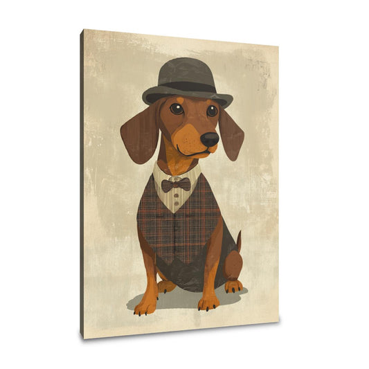 Dachshund's Dapper Canvas - Main Image
