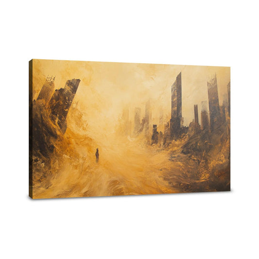 Sandstorm Silhouette Canvas - Main Image