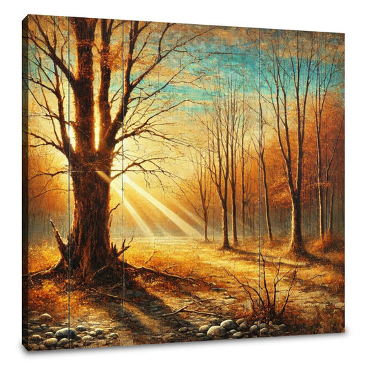 Rustic Autumn Glow Canvas - Main Image