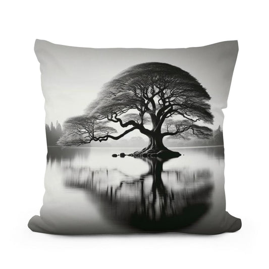 Gilded Waterscape Cotton Pillow - Main Image