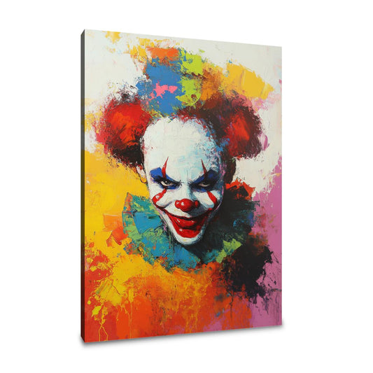Enigmatic Clown Sunrise Canvas - Main Image