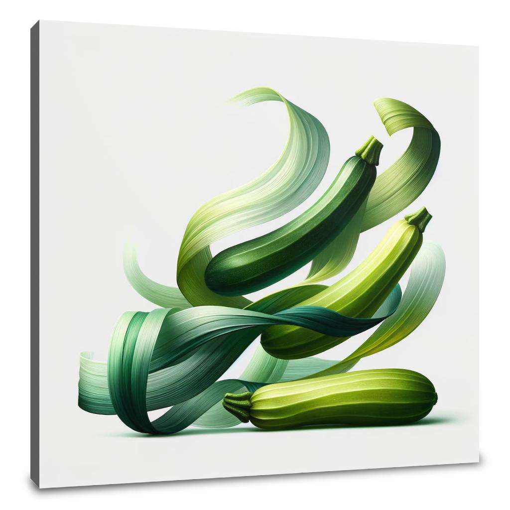 Zucchini Ribbons Canvas - Main Image