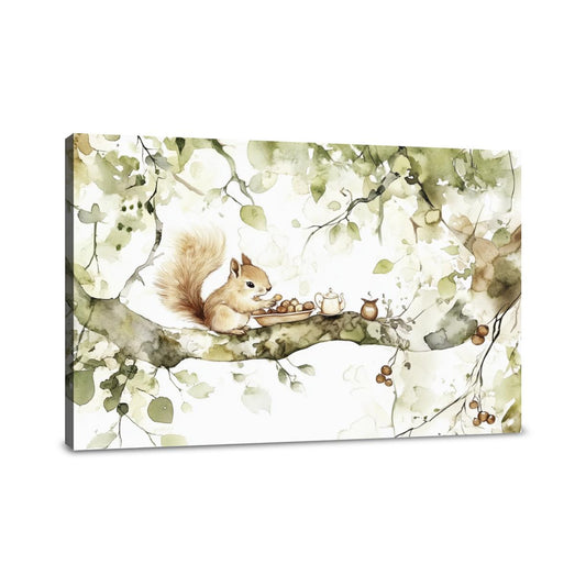 Squirrel's Picnic Canvas - Main Image