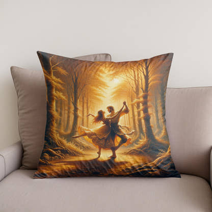 Enchanted Forest Waltz Cotton Cushion - Secondary Image