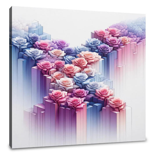 Modernism Rose Cascade Canvas - Main Image