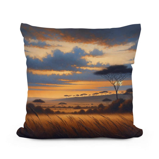 Twilight Savannah Cotton Cushion - Main Image