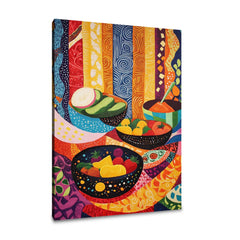 Global Culinary Folk Canvas - Main Image