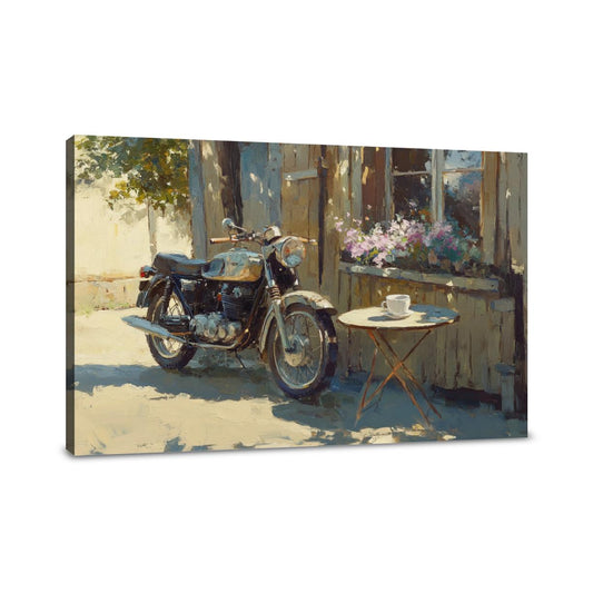 Motorbike Café Canvas - Main Image