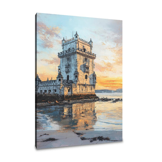 Belém Tower Sunrise Canvas - Main Image