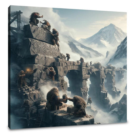 Dwarf Bridge Builders Canvas - Main Image