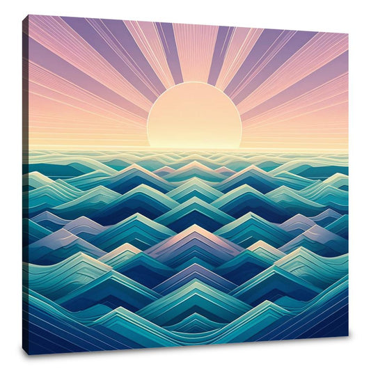 Seascape Geometry Canvas - Main Image