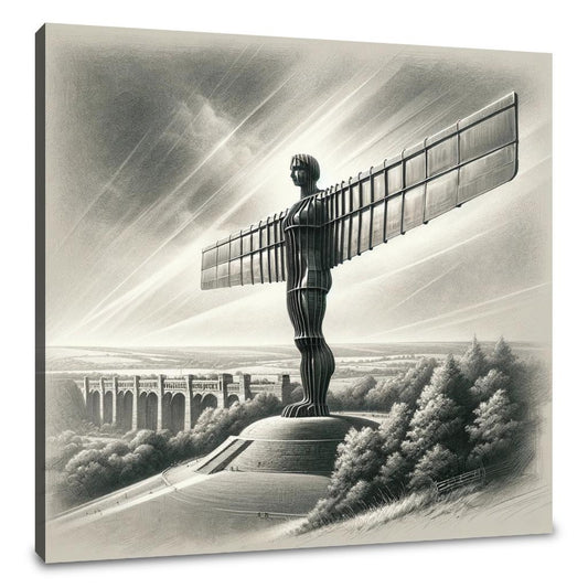 Newcastle Angel of the North Classic Vision Canvas - Main Image