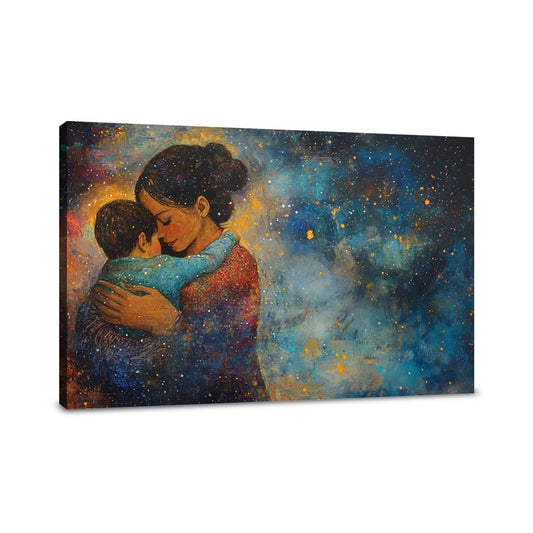Mother and Child Starry Canvas - Main Image