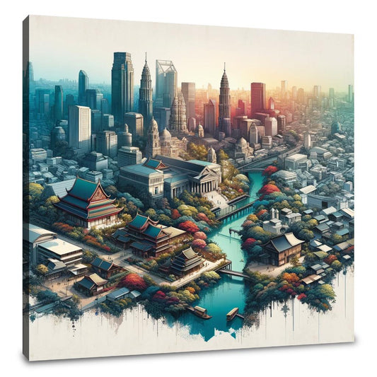 Architectural Symmetry Canvas - Main Image