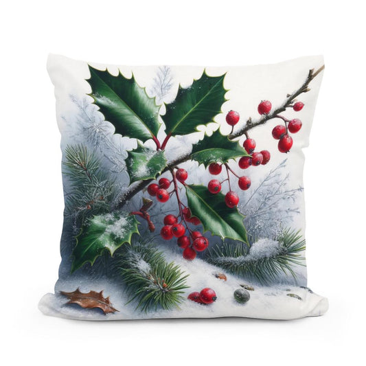 Winter Flora Whisper Cotton Cushion - Main Image