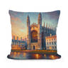 Cambridge King's College Chapel Dusk Impression Cotton Cushion - Main Image