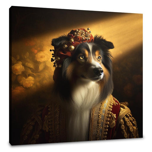 Regal Collie Golden Hour Canvas - Main Image