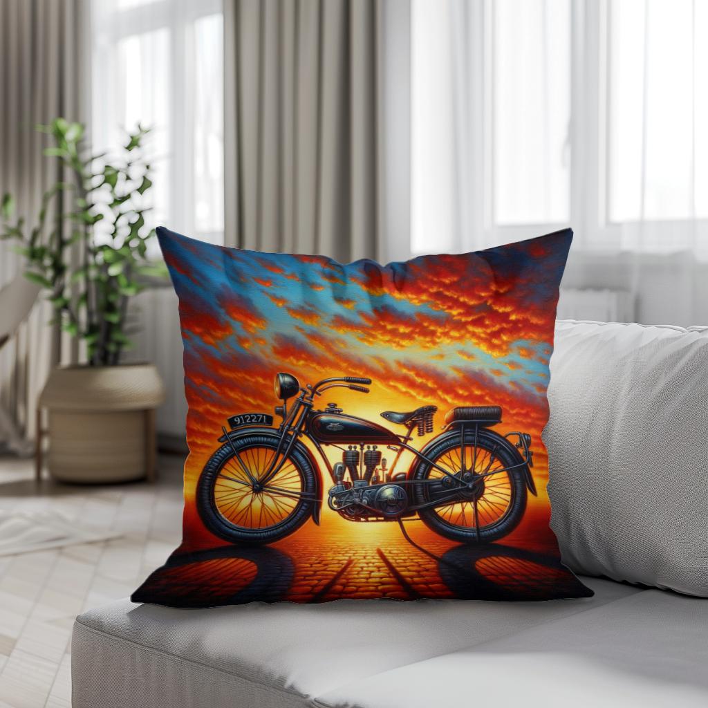 Sunset Ride Cotton Cushion - Secondary Image 4