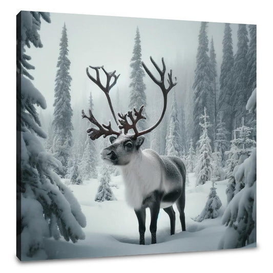 Reindeer Majesty Canvas - Main Image