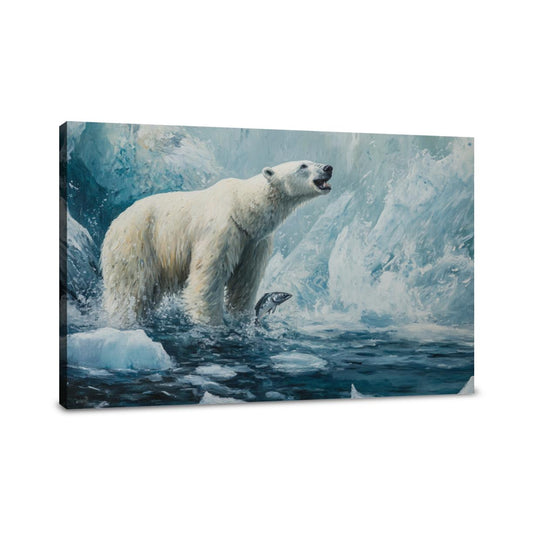 Polar Bear Survival Canvas - Main Image