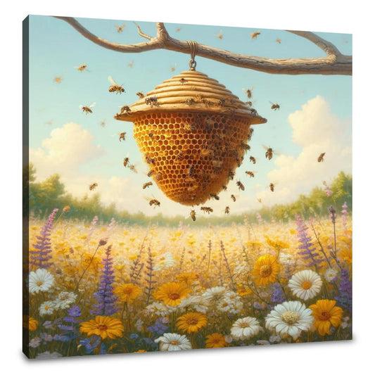 Busy Beehive Canvas - Main Image