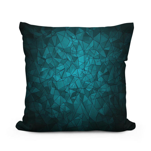 Geometric Sea Breeze Cotton Cushion - Main Image