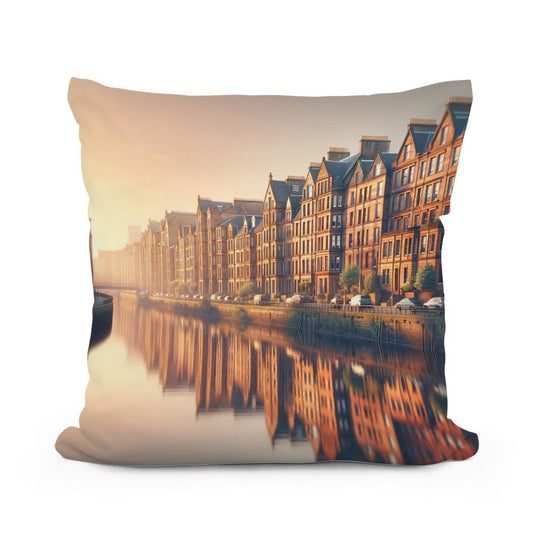Sunset Serenity Glasgow Cotton Cushion - Main Image