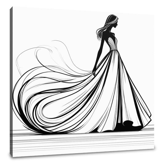 Fashion Elegance in Contrasting Canvas - Main Image