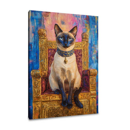 Regal Siamese Cat Canvas - Main Image