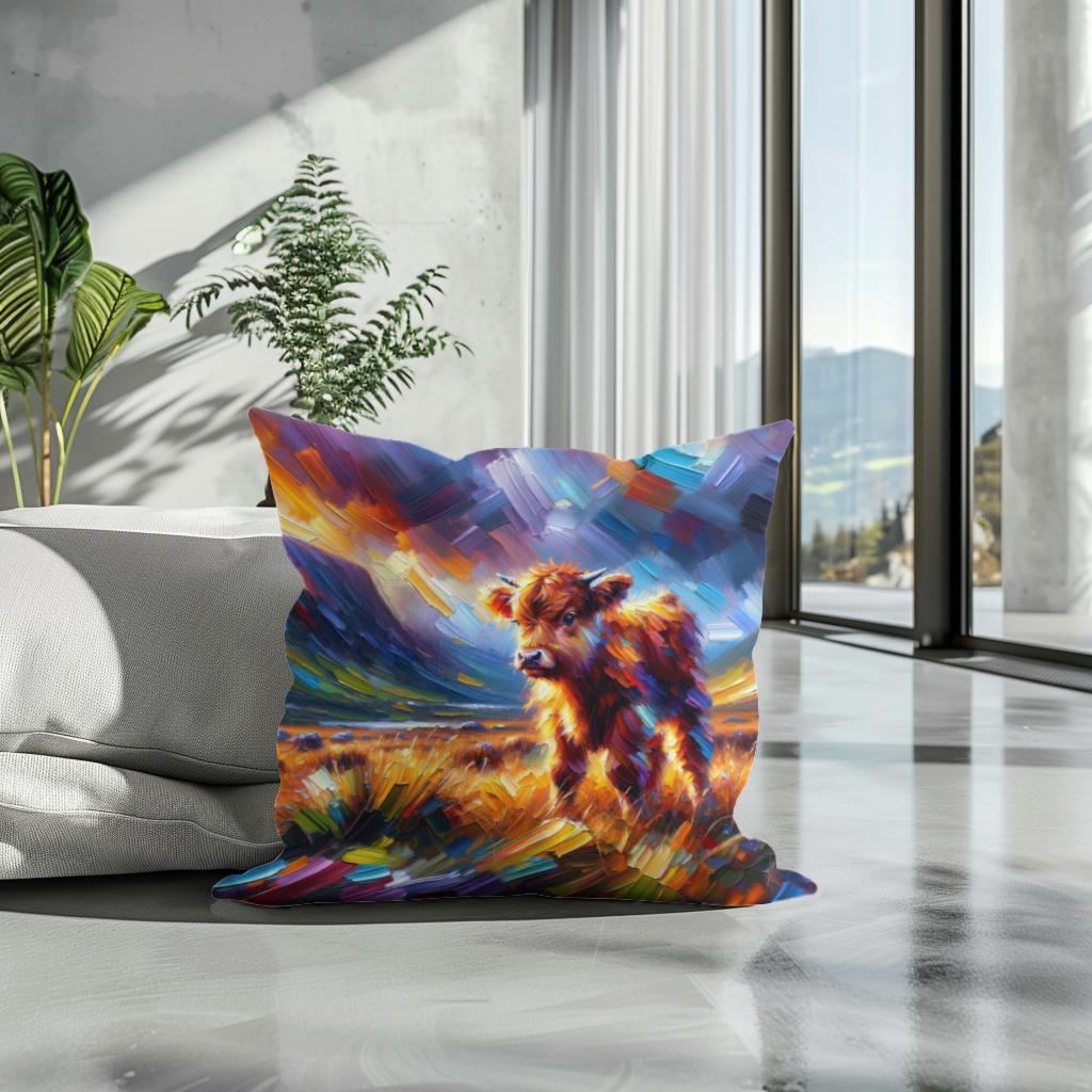 Highland Emotion Cotton Pillow - Secondary Image 3
