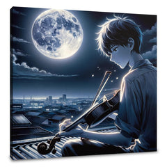 Moonlit Melody Canvas - Main Image