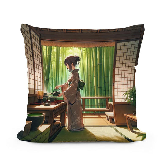 Matcha Moments Cotton Cushion - Main Image