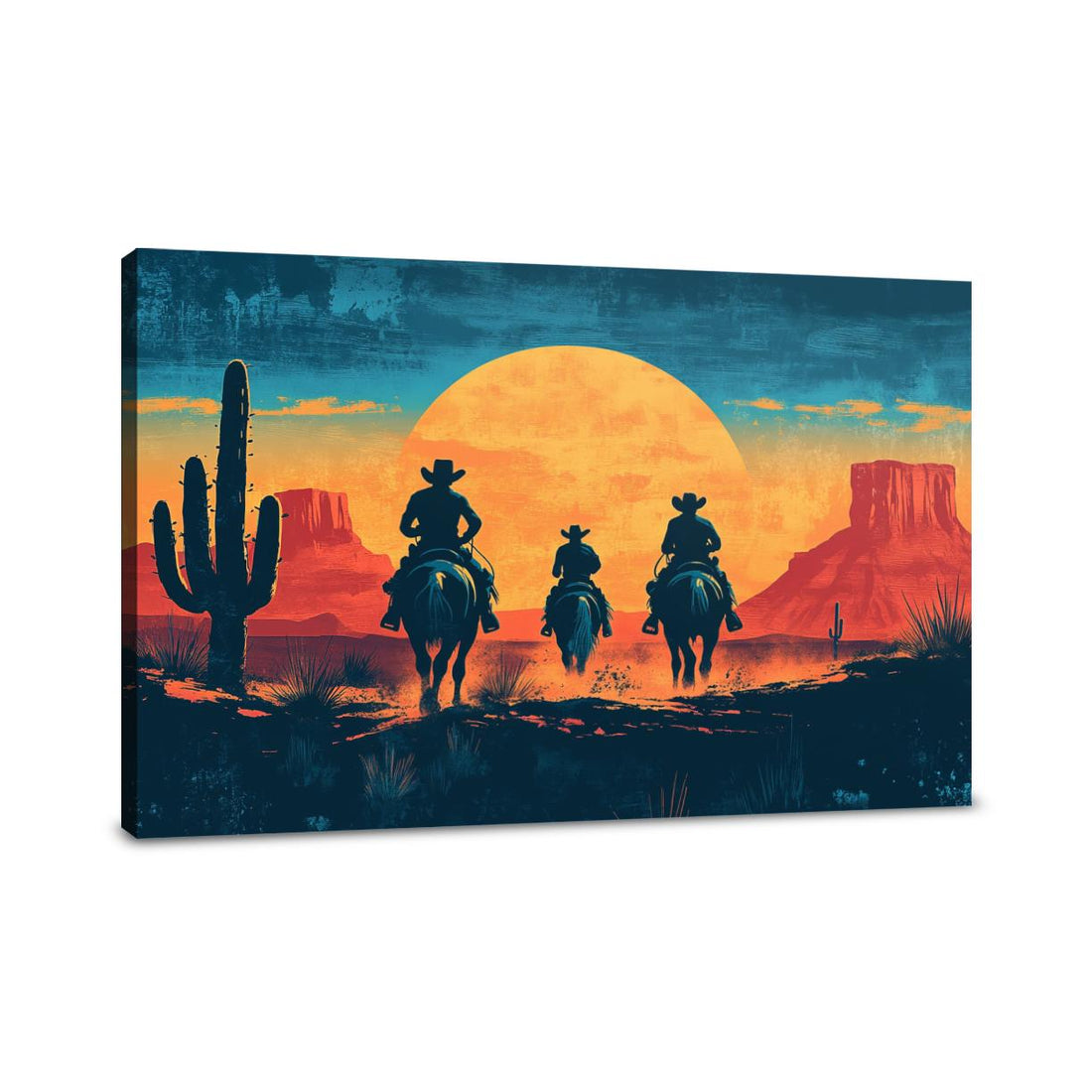 Cowboy Frontier Canvas - Main Image