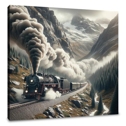 Mountain Pass Express Canvas - Main Image