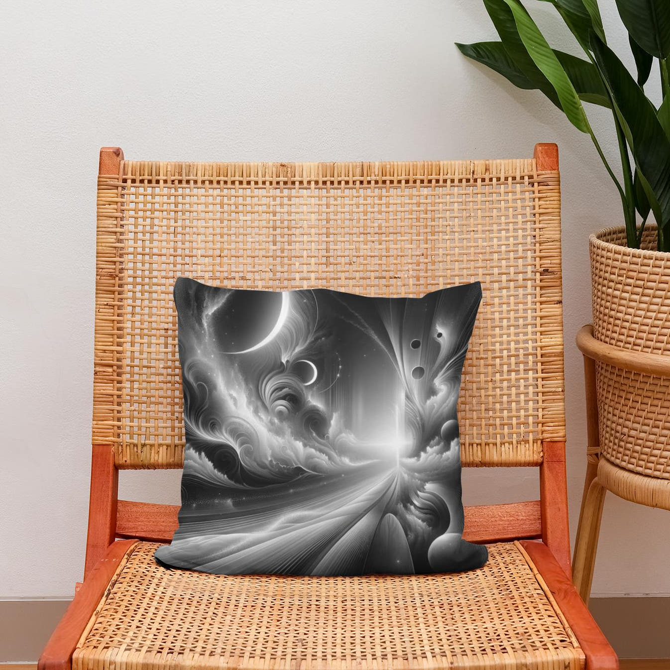 Silver Dreamworld Cotton Cushion - Secondary Image 2