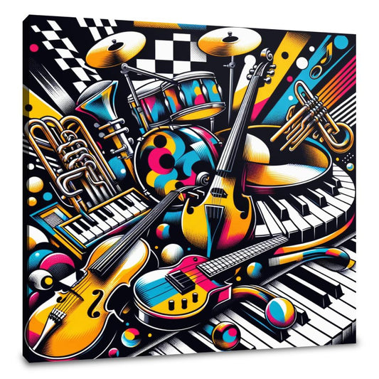PopArt Orchestra Fusion Canvas - Main Image