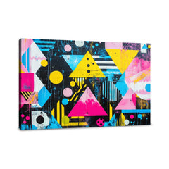 Geometric Graffiti Canvas - Main Image